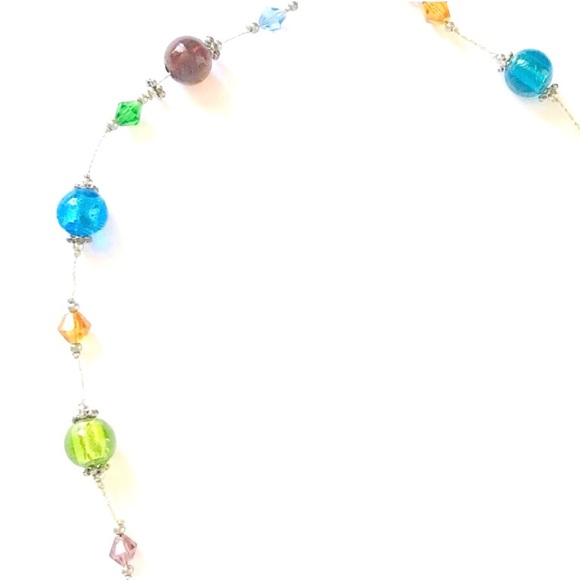 Premier Designs Multicolor Beaded 16" Necklace EUC - Picture 3 of 4